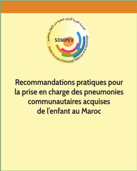 Couverture — Recommandations pratiques pour la prise en charge des pneumonies communautaires acquises de l'enfant au Maroc