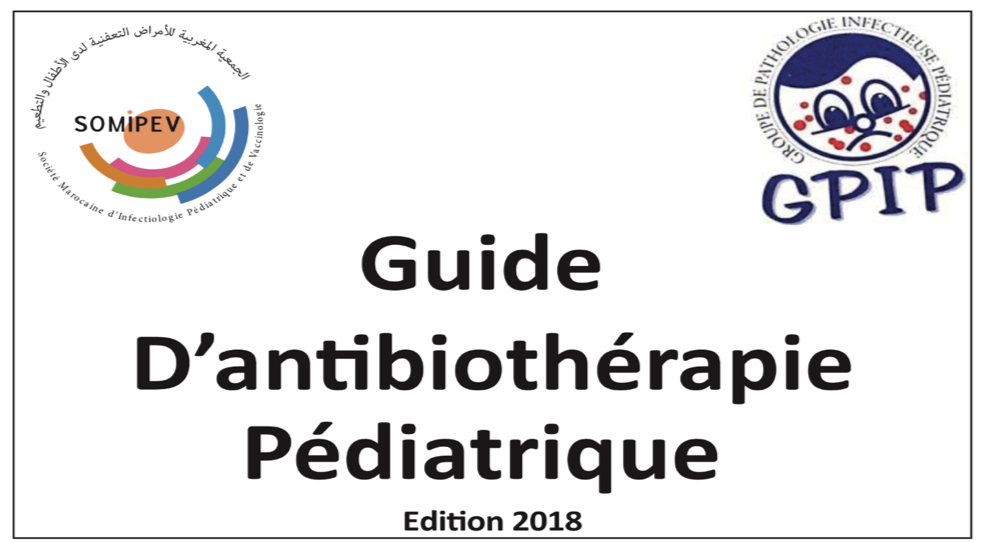 Couverture — Guide d'antibiothérapie pédiatrique (Édition 2018)